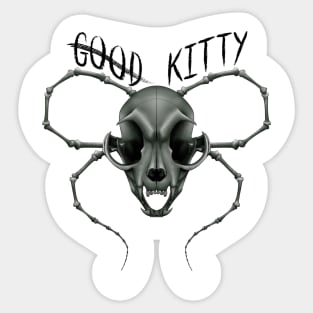 G̶o̶o̶d̶ Kitty Skull Die-cut green Sticker